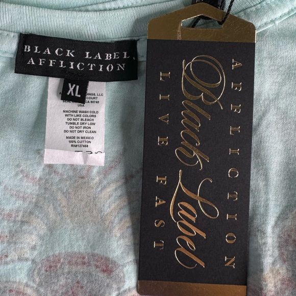 Affliction Black Label Women’s Short Sleeve Graphic Scoop Tee-Multiple Sizes-NWT - Picture 10 of 10